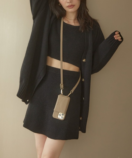 ACYM（アシーム）の「Betty over knit カーディガン（カーディガン/ボレロ・レディース・グレー/ブラック/ベージュ・FREE）」の14枚目の写真