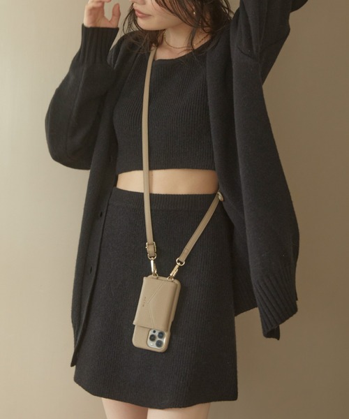 ACYM（アシーム）の「Betty over knit カーディガン（カーディガン/ボレロ・レディース・グレー/ブラック/ベージュ・FREE）」の17枚目の写真