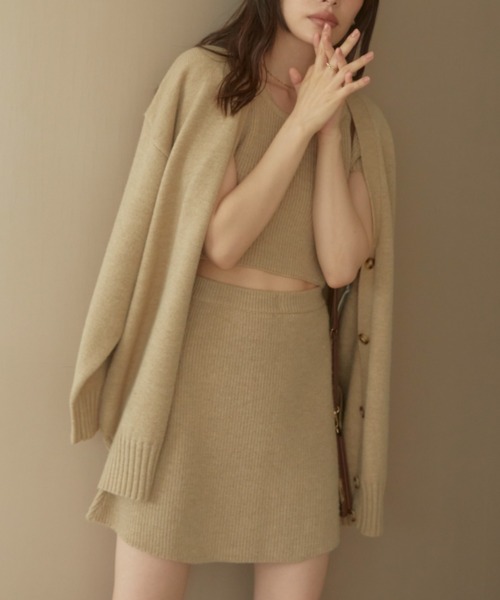 ACYM（アシーム）の「Betty over knit カーディガン（カーディガン/ボレロ・レディース・グレー/ブラック/ベージュ・FREE）」の13枚目の写真