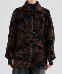 FUMIE TANAKA | 【FUMIE=TANAKA/フミエタナカ】jq boa bl/ジャガードボアブルゾン(ダッフルコート)