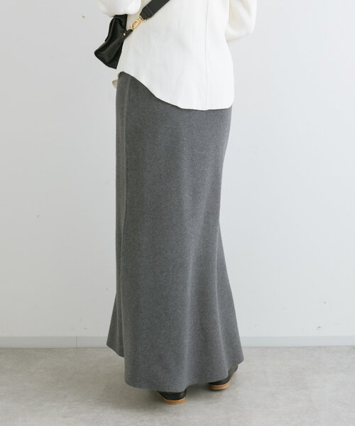 RIVE DROITE（リヴドロワ）の「【セットアップ対応】ニュアンスフレアニットスカート（スカート・レディース・チャコールグレー/モカ・38/36）」の9枚目の写真