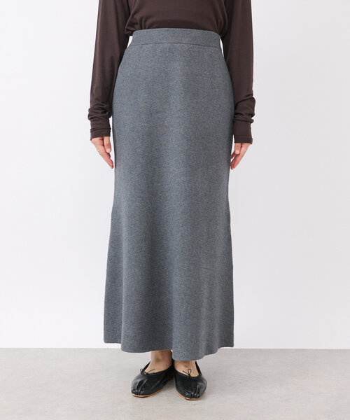 RIVE DROITE（リヴドロワ）の「【セットアップ対応】ニュアンスフレアニットスカート（スカート・レディース・チャコールグレー/モカ・38/36）」の19枚目の写真