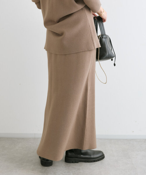 RIVE DROITE（リヴドロワ）の「【セットアップ対応】ニュアンスフレアニットスカート（スカート・レディース・チャコールグレー/モカ・38/36）」の17枚目の写真