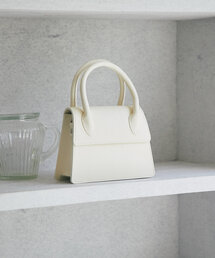 【オウレンティ】ストラップ付ダブルハンドルバッグ