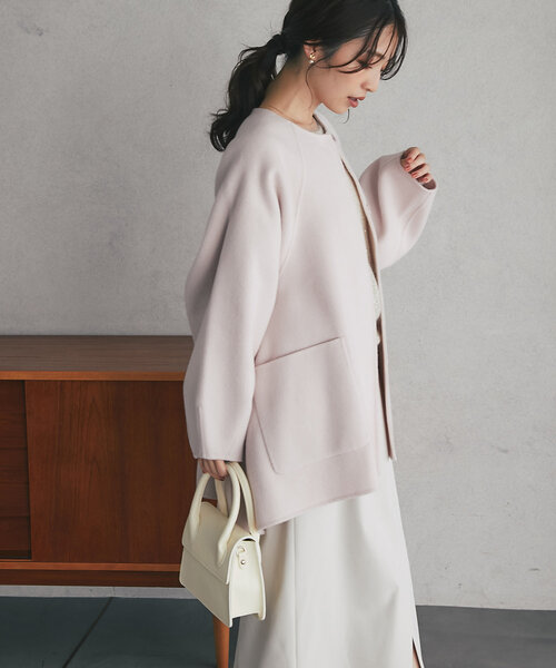 AULENTTI（オウレンティ）の「【オウレンティ】ストラップ付ダブルハンドルバッグ（ハンドバッグ・レディース・オフホワイト・FREE）」の4枚目の写真