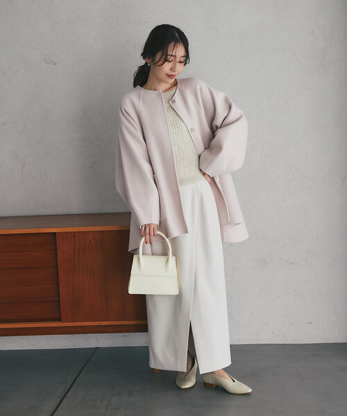 AULENTTI（オウレンティ）の「【オウレンティ】ストラップ付ダブルハンドルバッグ（ハンドバッグ・レディース・オフホワイト・FREE）」の10枚目の写真