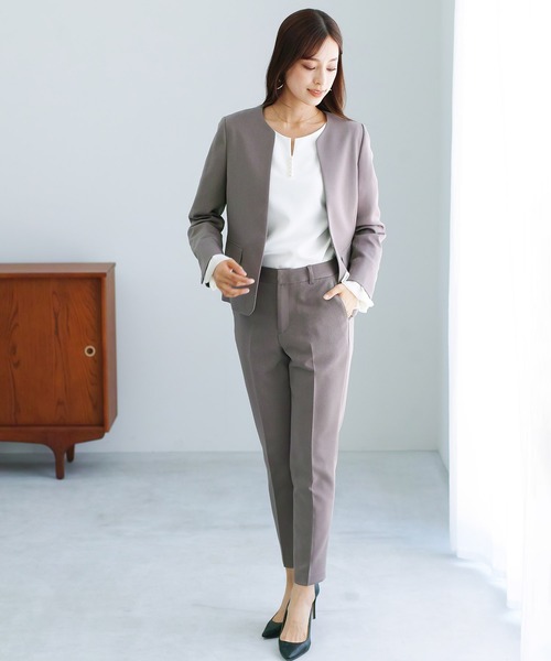 ★MASSIMO DUTTI★ リネンブレンド スーツパンツ クリーム セール】【洗えるフォーマル!洗濯機で洗える!ストレッチ