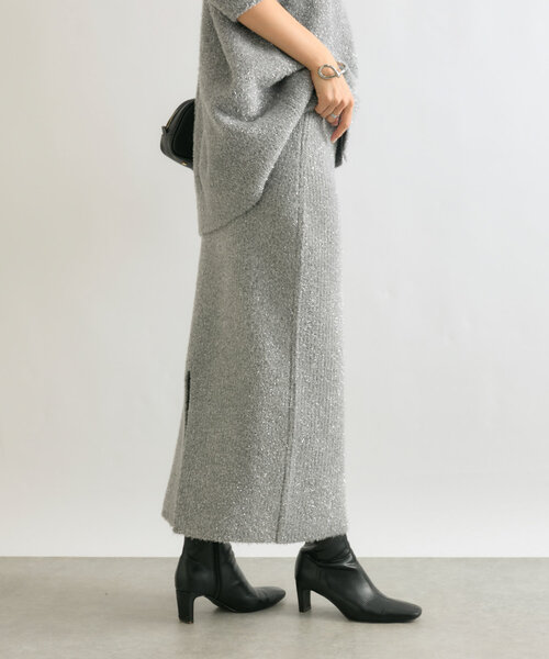 RIVE DROITE(リヴドロワ)の「【セットアップ対応】フェザーラメスカート(スカート・レディース・ブラック/ブラウン/グレー・FREE)」の10枚目の写真