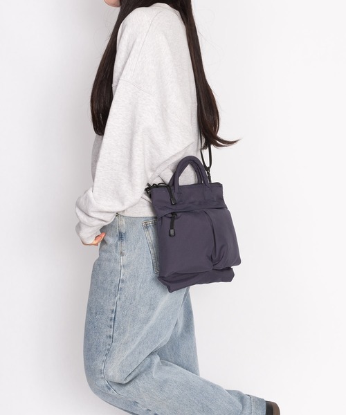 SML（エスエムエル）の「2WAY HELMET BAG SS / ヘルメットバッグ（ショルダーバッグ・メンズ・ブラック/カーキ/ネイビー/オレンジ/イエロー/パープル・FREE）」の19枚目の写真