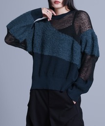 『ランダム編地ニット』