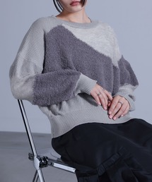 kOhAKU | 『ランダム編地ニット』(ニット/セーター)