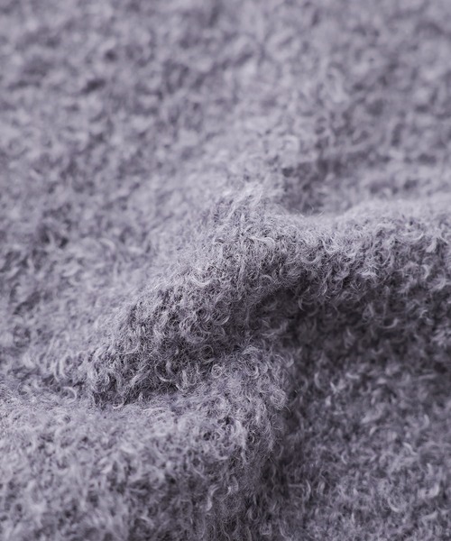 kOhAKU（コハク）の「『ランダム編地ニット』（ニット/セーター・レディース・ネイビー/グレー・FREE）」の21枚目の写真