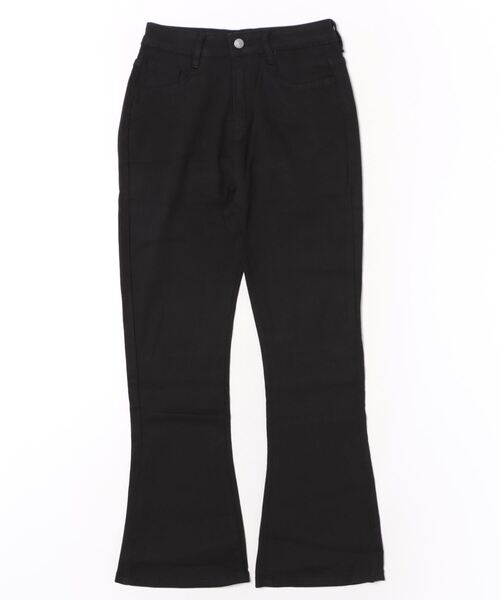 urge:(アージコロン )の「【URGE:】フレア ブラック デニム パンツ(デニムパンツ・レディース・ブラック・SMALL/MEDIUM/LARGE/X-LARGE)」の5枚目の写真