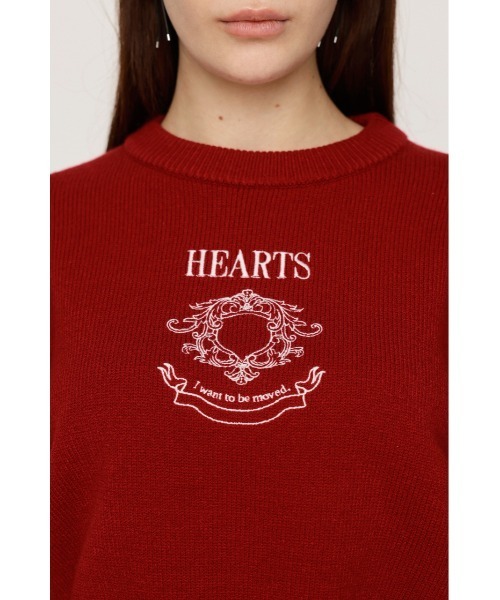 セール】MOTIF LOGO KNIT TOPS モチーフ ロゴ ニット トップス