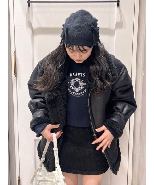 MOTIF LOGO KNIT TOPS モチーフ ロゴ ニット トップス（ニット