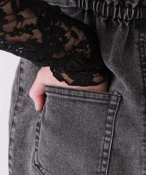 repipi armario（レピピ アルマリオ）の「デニムZIPジャンスカ（ジャンパースカート・キッズ・ブルー系1/ブルー系2/ブラック・SMALL/MEDIUM/LARGE）」の17枚目の写真