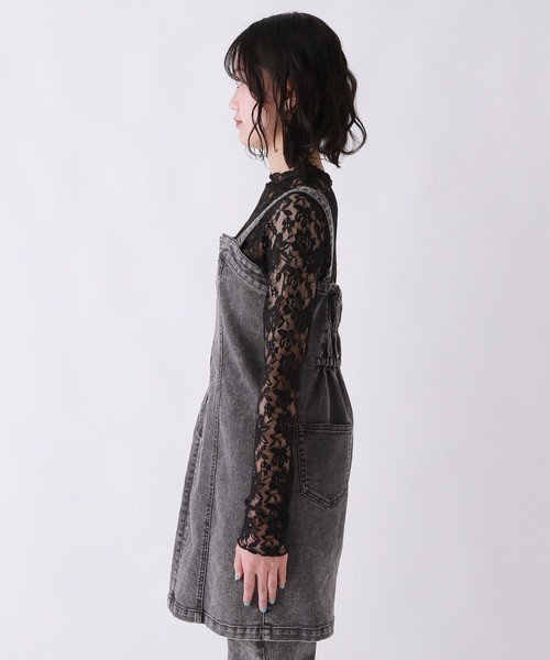 repipi armario（レピピ アルマリオ）の「デニムZIPジャンスカ（ジャンパースカート・キッズ・ブルー系1/ブルー系2/ブラック・SMALL/MEDIUM/LARGE）」の11枚目の写真