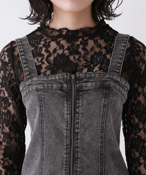 repipi armario（レピピ アルマリオ）の「デニムZIPジャンスカ（ジャンパースカート・キッズ・ブルー系1/ブルー系2/ブラック・SMALL/MEDIUM/LARGE）」の12枚目の写真