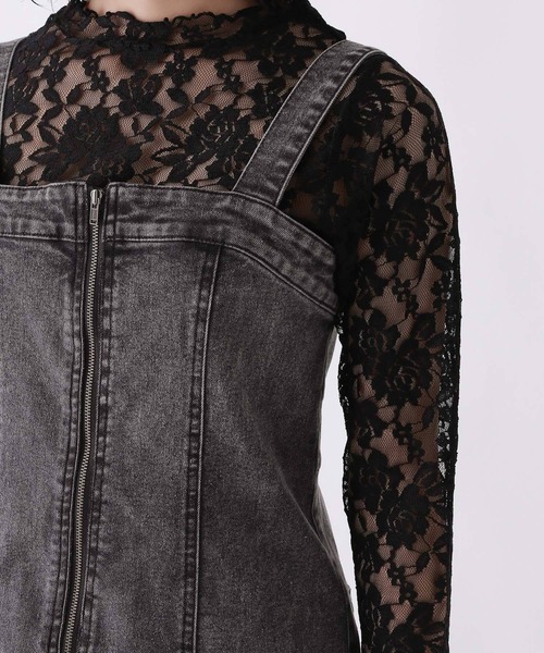 repipi armario（レピピ アルマリオ）の「デニムZIPジャンスカ（ジャンパースカート・キッズ・ブルー系1/ブルー系2/ブラック・SMALL/MEDIUM/LARGE）」の13枚目の写真