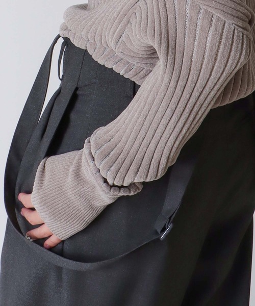 セール】molle yarn×lame off-shoulder pull(モールヤーン×ラメ
