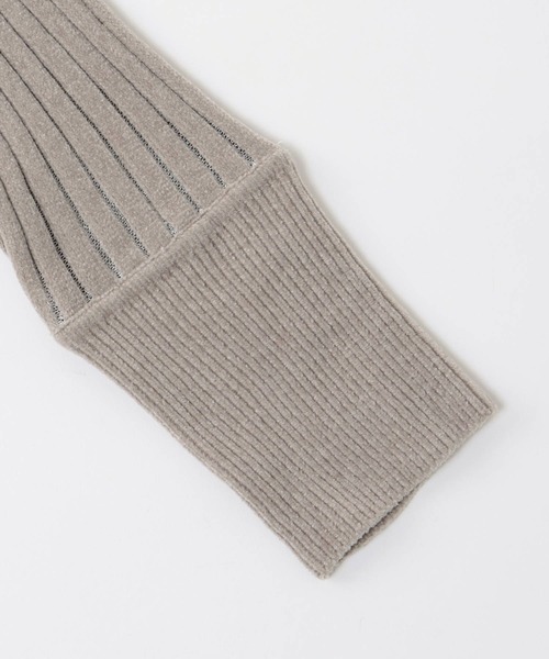 セール】molle yarn×lame off-shoulder pull(モールヤーン×ラメ