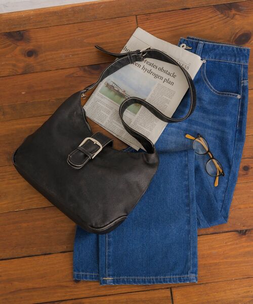 RETRO GIRL（レトロガール）の「Fレザーショルダーバッグ（ショルダーバッグ・レディース・ブラウン/ブラック・ONE SIZE）」の9枚目の写真