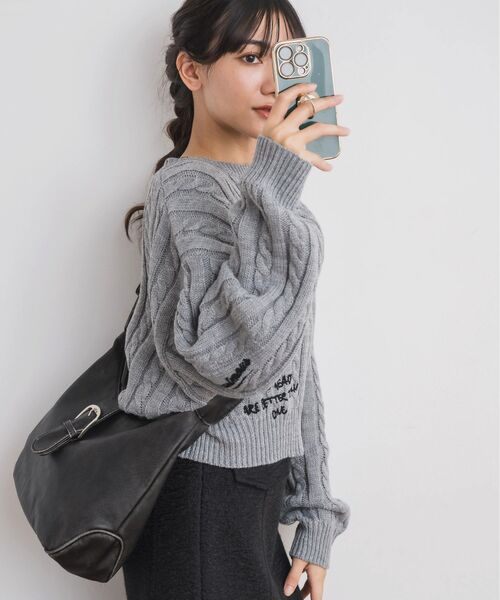 RETRO GIRL（レトロガール）の「Fレザーショルダーバッグ（ショルダーバッグ・レディース・ブラウン/ブラック・ONE SIZE）」の11枚目の写真