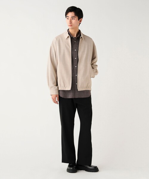 BEAMS HEART（ビームスハート）の「ポリメランジ ブルゾン (吸水速乾)（ブルゾン・メンズ・ネイビー/ベージュ・LARGE/MEDIUM/SMALL）」の3枚目の写真