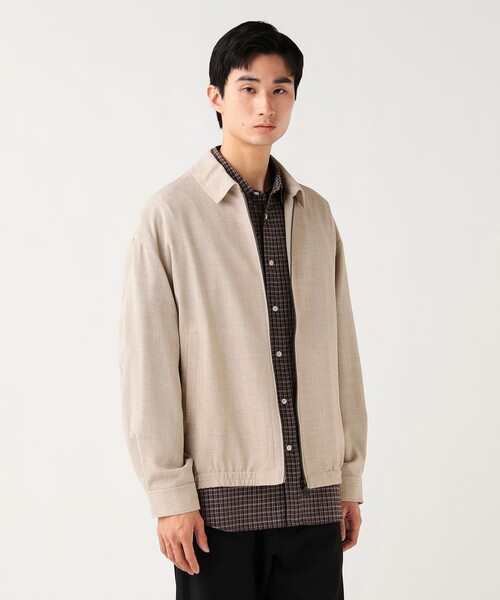 BEAMS HEART（ビームスハート）の「ポリメランジ ブルゾン (吸水速乾)（ブルゾン・メンズ・ネイビー/ベージュ・LARGE/MEDIUM/SMALL）」の6枚目の写真