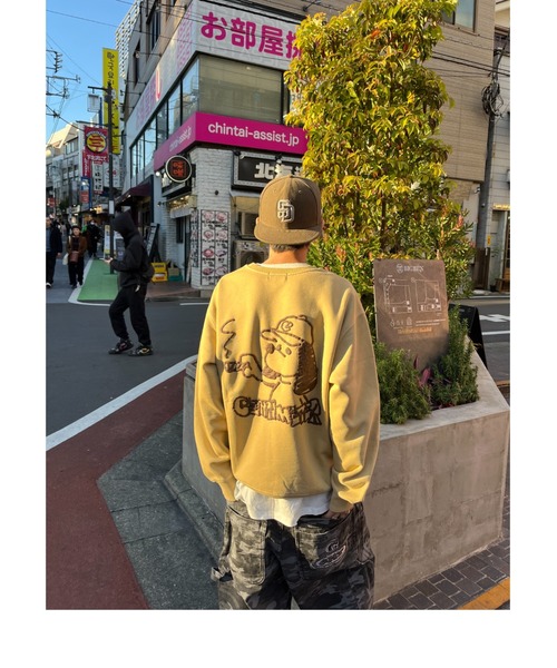 centimeter(センチメーター)の「Rakugaki ruler pigment sweat(スウェット・メンズ・ベージュ/ピンク・X-LARGE/LARGE/MEDIUM)」の11枚目の写真