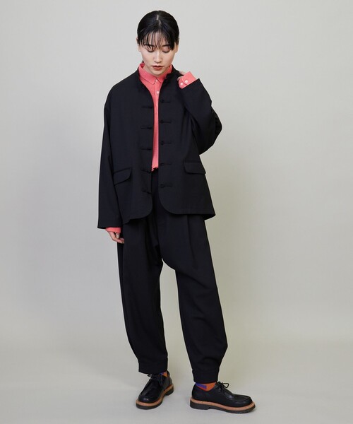 FRAPBOIS(フラボア)の「イジーギャバ ジャケット(その他アウター・レディース・グレー/ブラック・2/1)」の20枚目の写真