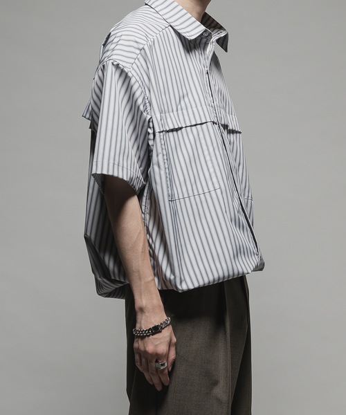 CASPER JOHN（キャスパージョン）の「Bubble tech fishing shirts/バブルテックフィッシングシャツ（シャツ/ブラウス・メンズ・ブラック/サックスブルー/グレー/ブルー/ホワイト・X-SMALL/SMALL/MEDIUM/LARGE）」の3枚目の写真