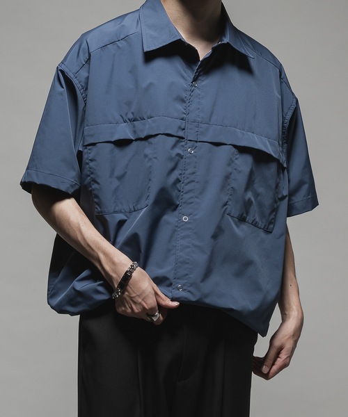 CASPER JOHN（キャスパージョン）の「Bubble tech fishing shirts/バブルテックフィッシングシャツ（シャツ/ブラウス・メンズ・ブラック/サックスブルー/グレー/ブルー/ホワイト・X-SMALL/SMALL/MEDIUM/LARGE）」の6枚目の写真