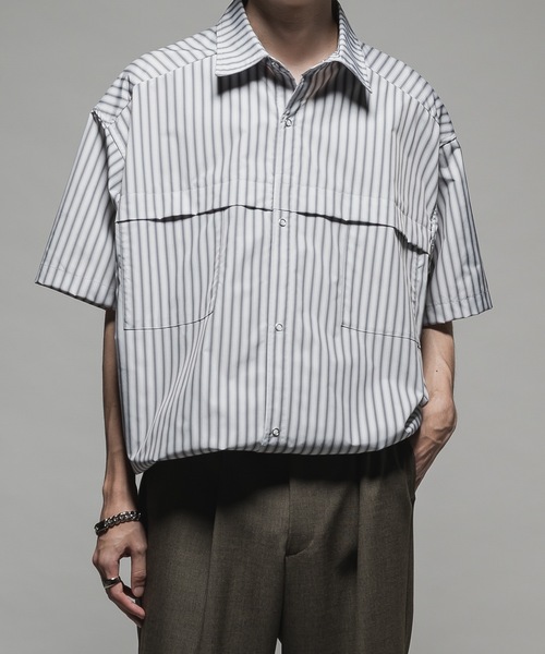 CASPER JOHN（キャスパージョン）の「Bubble tech fishing shirts/バブルテックフィッシングシャツ（シャツ/ブラウス・メンズ・ブラック/サックスブルー/グレー/ブルー/ホワイト・X-SMALL/SMALL/MEDIUM/LARGE）」の19枚目の写真