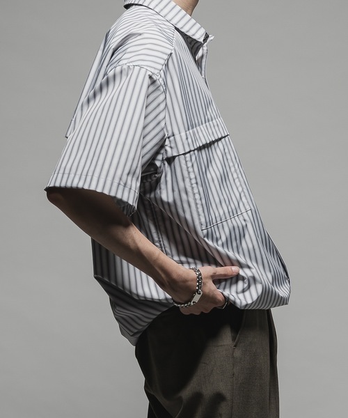 CASPER JOHN（キャスパージョン）の「Bubble tech fishing shirts/バブルテックフィッシングシャツ（シャツ/ブラウス・メンズ・ブラック/サックスブルー/グレー/ブルー/ホワイト・X-SMALL/SMALL/MEDIUM/LARGE）」の20枚目の写真