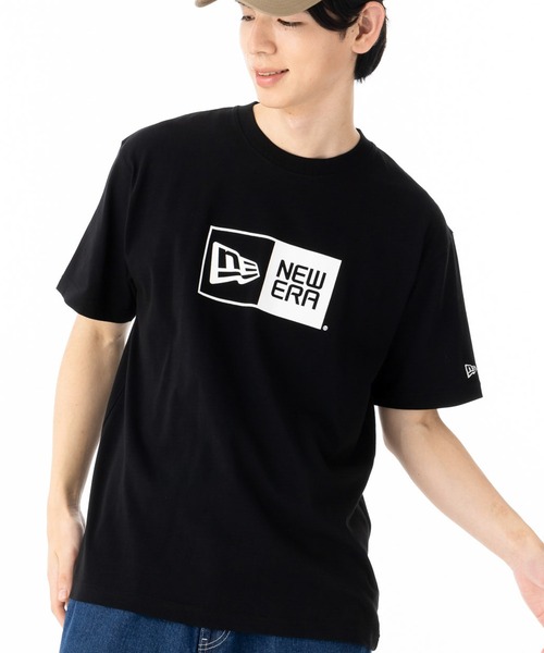 NEW ERA(ニューエラ)の「ニューエラ 半袖Tシャツ ボックスロゴ コットン(Tシャツ/カットソー・メンズ・ブラック/ブルー/ベージュ/ホワイト・L/XXL/XL/S/M)」の3枚目の写真