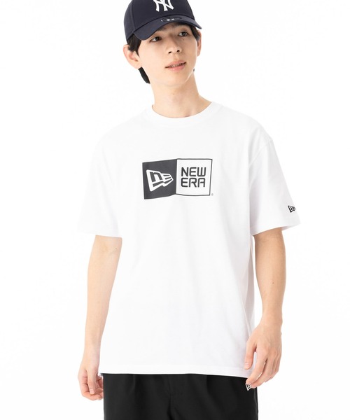 NEW ERA(ニューエラ)の「ニューエラ 半袖Tシャツ ボックスロゴ コットン(Tシャツ/カットソー・メンズ・ブラック/ブルー/ベージュ/ホワイト・L/XXL/XL/S/M)」の5枚目の写真
