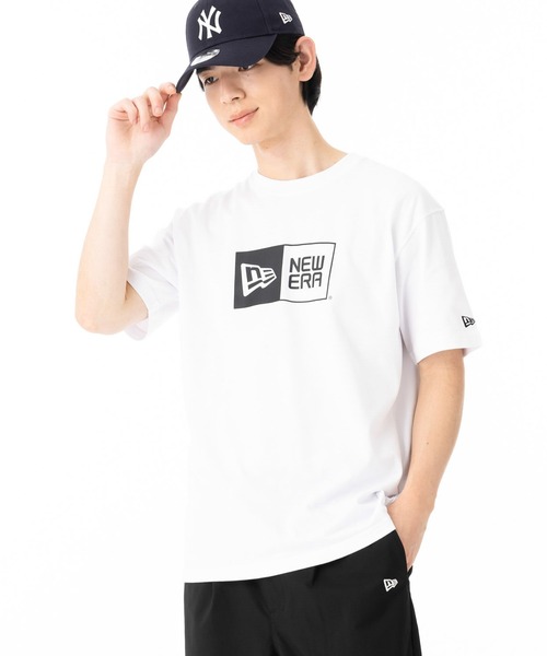 NEW ERA(ニューエラ)の「ニューエラ 半袖Tシャツ ボックスロゴ コットン(Tシャツ/カットソー・メンズ・ブラック/ブルー/ベージュ/ホワイト・L/XXL/XL/S/M)」の6枚目の写真