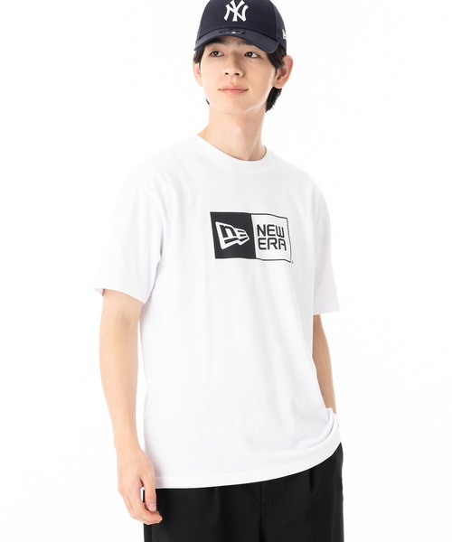 NEW ERA(ニューエラ)の「ニューエラ 半袖Tシャツ ボックスロゴ コットン(Tシャツ/カットソー・メンズ・ブラック/ブルー/ベージュ/ホワイト・L/XXL/XL/S/M)」の7枚目の写真
