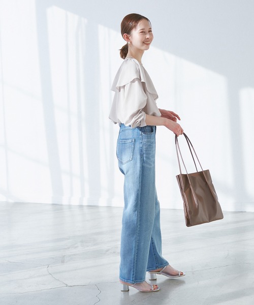 フレアカラーブラウス/UVカット・接触冷感・吸水速乾（シャツ/ブラウス