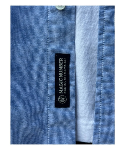 MAGIC NUMBER（マジック ナンバー）の「【MAGIC NUMBER】 OXFORD B.D SHIRT オックスフォードビーディーシャツ（シャツ/ブラウス・メンズ・ブラック/ブルー/ホワイト/グリーン・MEDIUM/LARGE/X-LARGE）」の14枚目の写真