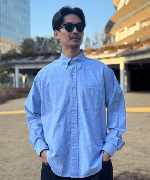 MAGIC NUMBER（マジック ナンバー）の「【MAGIC NUMBER】 OXFORD B.D SHIRT オックスフォードビーディーシャツ（シャツ/ブラウス・メンズ・ブラック/ブルー/ホワイト/グリーン・MEDIUM/LARGE/X-LARGE）」の12枚目の写真