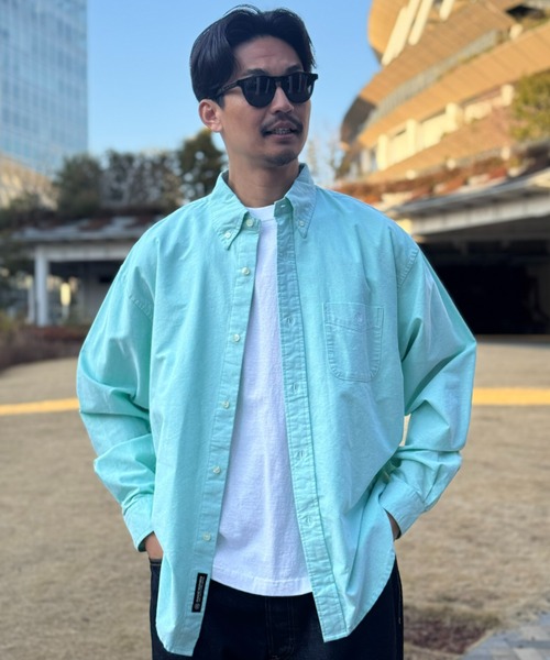 MAGIC NUMBER（マジック ナンバー）の「【MAGIC NUMBER】 OXFORD B.D SHIRT オックスフォードビーディーシャツ（シャツ/ブラウス・メンズ・ブラック/ブルー/ホワイト/グリーン・MEDIUM/LARGE/X-LARGE）」の15枚目の写真