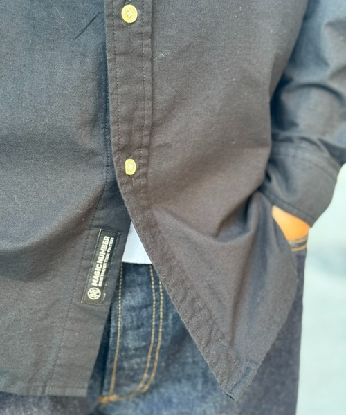 MAGIC NUMBER（マジック ナンバー）の「【MAGIC NUMBER】 OXFORD B.D SHIRT オックスフォードビーディーシャツ（シャツ/ブラウス・メンズ・ブラック/ブルー/ホワイト/グリーン・MEDIUM/LARGE/X-LARGE）」の10枚目の写真