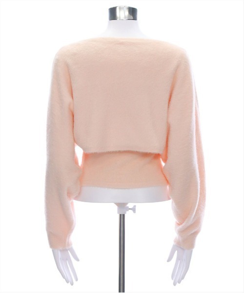 clear（クリア）の「リボンデザイン2wayニット＋ニットキャミソールセット[着回し力抜群 ガーリー]≪再入荷≫（ニット/セーター・レディース・ピンク/ライトグレー/アイボリー/サックスブルー・F）」の13枚目の写真