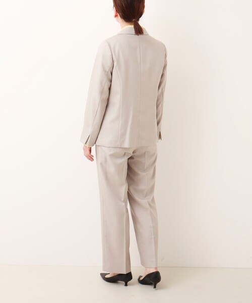 MICO COULIER（ミコクリエ）の「《セットアップ対応》ライトモククロス ジャケット（テーラードジャケット・レディース・ネイビー/グレイッシュベージュ・38）」の6枚目の写真