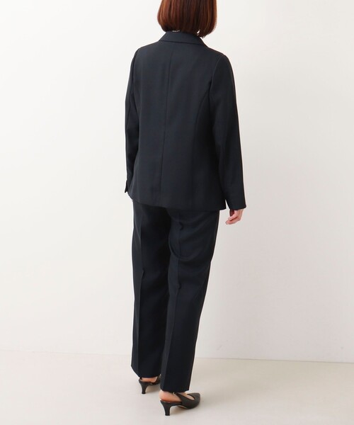 MICO COULIER（ミコクリエ）の「《セットアップ対応》ライトモククロス ジャケット（テーラードジャケット・レディース・ネイビー/グレイッシュベージュ・38）」の10枚目の写真