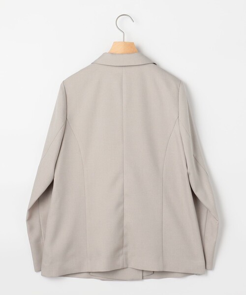 MICO COULIER（ミコクリエ）の「《セットアップ対応》ライトモククロス ジャケット（テーラードジャケット・レディース・ネイビー/グレイッシュベージュ・38）」の12枚目の写真
