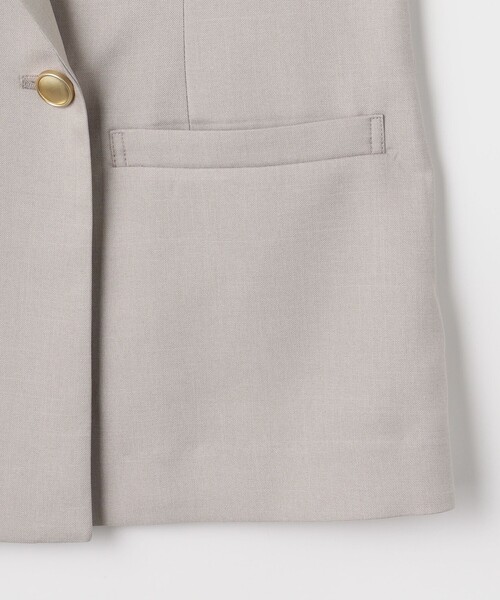 MICO COULIER（ミコクリエ）の「《セットアップ対応》ライトモククロス ジャケット（テーラードジャケット・レディース・ネイビー/グレイッシュベージュ・38）」の16枚目の写真