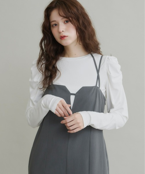 Olu.（オルドット）の「ダブルストラップオールインワン（つなぎ/オールインワン・レディース・ベージュ/チャコールグレー・0/1）」の18枚目の写真